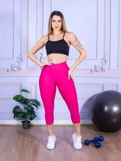 Calça Legging Corsário Fitness Feminina