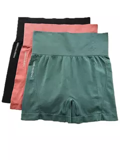 Cintura alta shorts de treino vital sem costura fitness yoga curto scrunch butt - GH Vitrine Virtual