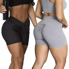 Conjunto de shorts para as mulheres, 2 partes, academia, bumbum, pode escolher na internet