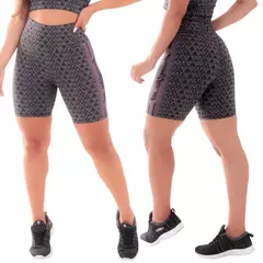 BERMUDA MESCLA SUBLIMADA FITNESS ACADEMIA NÃO FICA TRANSPARENTE - loja online
