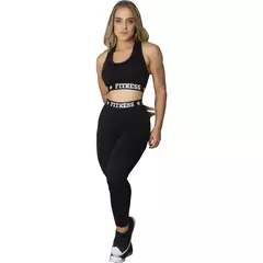 Conjunto Academia Elástico Exposto Top e Legging - loja online