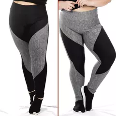 Kit 03 calças femininas plussize lisa, mescla e estampado (sortido)-promoção- na internet