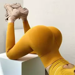 Calça de ioga sem costura elástico alta para mulheres, legging fitness esporti