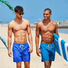 ESCATCH Homem Roupa de banho Calções de banho Troncos Praia Board Shorts Calç