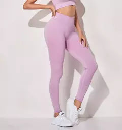 Calças de ioga sem costura para fitness, roupas esportivas, monocromáticas, ci - loja online