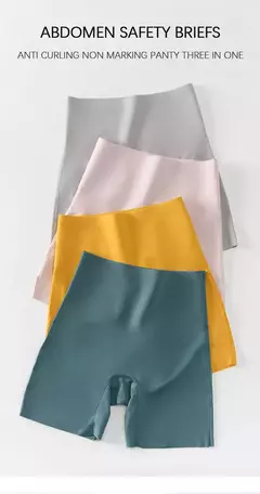 Flarixa shorts femininos sem costura calças de segurança cintura alta tamanho - comprar online
