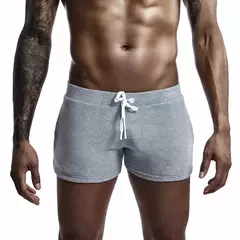 Pijamas lounge shorts masculino pijamas bottoms pijamas shorts de algodão macio - loja online