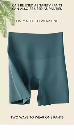 Flarixa shorts femininos sem costura calças de segurança cintura alta tamanho - GH Vitrine Virtual