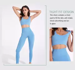 2/3/5 pçs sem costura feminino conjunto de yoga treino roupas esportivas ginás na internet