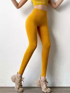 Cintura alta push up sem costura esporte legging mulheres calças de yoga super - GH Vitrine Virtual