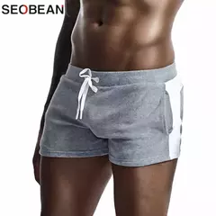 Pijamas lounge shorts masculino pijamas bottoms pijamas shorts de algodão macio na internet
