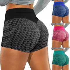 Imagem do Leggings elásticos de cintura alta feminina, calças push-up, calças justas es