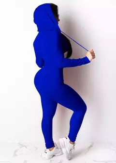 Imagem do Conjunto de duas peças agasalho feminino festival roupas outono inverno topo +
