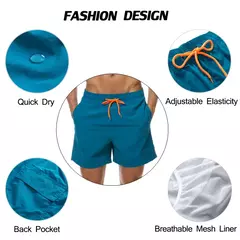 ESCATCH Homem Roupa de banho Calções de banho Troncos Praia Board Shorts Calç - loja online