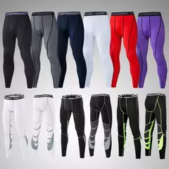 Imagem do Calças de especificação masculina calças justas leggings para correr ginási