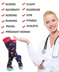 Meias de especificação para homens e mulheres, 20-30mmhg, meia calça de espec - comprar online