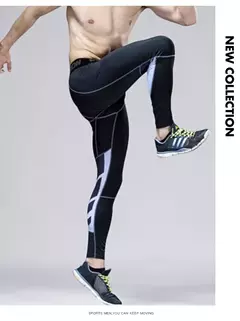 Calças de especificação masculina calças justas leggings para correr ginási - loja online