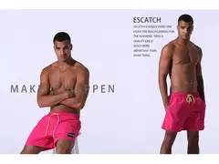 ESCATCH Homem Roupa de banho Calções de banho Troncos Praia Board Shorts Calç - comprar online
