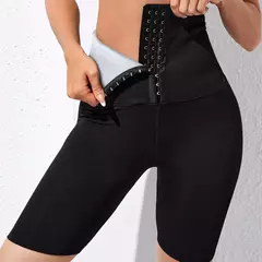 Imagem do Suor sauna calças corpo shaper shorts perda de peso emagrecimento shapewear mul