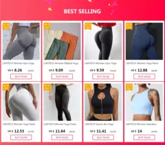 Imagem do Lantech mulheres calças de yoga esportes leggings roupas esportivas elástico f