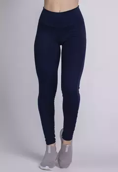 Imagem do Calça Legging Fitness Montaria Feminina Empina Bumbum Suplex Lisa Recortes Mode