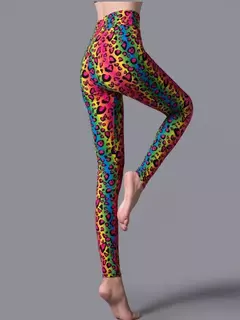CHSDCSI-Leggings com elástico na cintura alta feminina, calça fitness sexy, ca