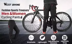 West biking ciclismo caminhadas calças primavera verão esportes ao ar livre calças de carga dos homens secagem rápida reflexivo repelente água mtb