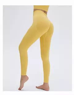 Imagem do Cintura alta push up sem costura esporte legging mulheres calças de yoga super