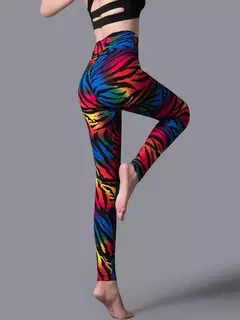 Imagem do CHSDCSI-Leggings com elástico na cintura alta feminina, calça fitness sexy, ca