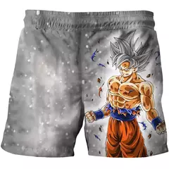 Moda 2024 meninos harajuku calças de praia para crianças roupas dragon ball z