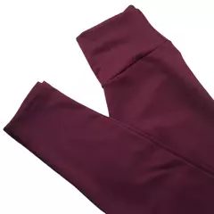 RIKINTE Calça Legging Lisa Flanelada Térmica Preta Vinho Azul Feminina Fitness na internet