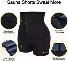 Suor sauna calças corpo shaper shorts perda de peso emagrecimento shapewear mul - comprar online