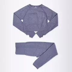 2/3/5 pçs sem costura feminino conjunto de yoga treino roupas esportivas ginás - comprar online