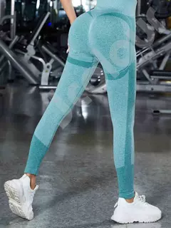 Calças de ioga Calça Legging Esportiva Academia Feminina Cintura Alta Elástic na internet