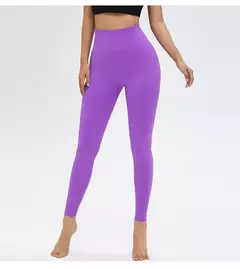 Cintura alta push up sem costura esporte legging mulheres calças de yoga super
