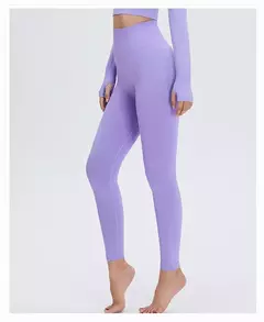 Cintura alta push up sem costura esporte legging mulheres calças de yoga super