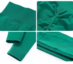 Cintura alta push up sem costura esporte legging mulheres calças de yoga super - GH Vitrine Virtual