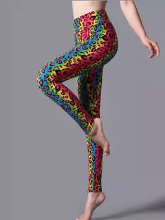 CHSDCSI-Leggings com elástico na cintura alta feminina, calça fitness sexy, ca - comprar online