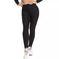 Sexy booty leggings feminino texturizado scrunch butt legging fitness esporte le - GH Vitrine Virtual