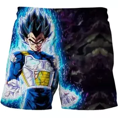 Moda 2024 meninos harajuku calças de praia para crianças roupas dragon ball z