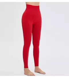 Cintura alta push up sem costura esporte legging mulheres calças de yoga super