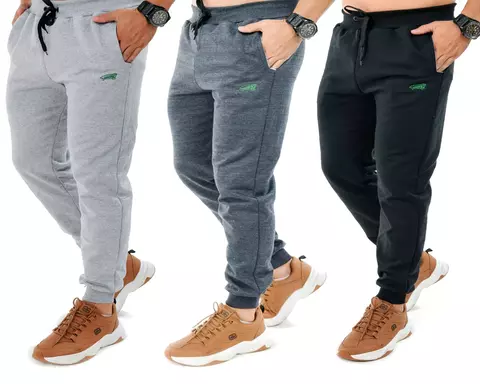 Kit 3 Calça De Moletom Masculina Slim Sport Promoção