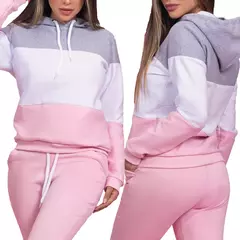 Conjunto Moletom Calça e Blusa Flanelados Tendência 2022