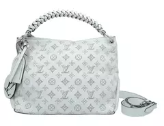 LOUIS VUITTON MAHINA BEABOURG HOBO BLANCO