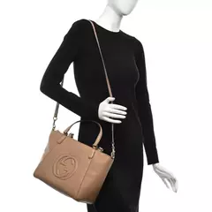 GUCCI SOHO INTERLOCKING G TOTE BAG MARRON - comprar online