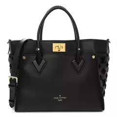 LOUIS VUITTON CALFSKIN MONOGRAM TUFTING ON MY SIDE BLACK