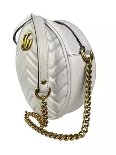 GUCCI GG MARMOT LEATHER HANDBAG BLANCO - El Patron Import