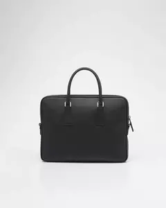 CARTERA PRADA SAFFIANO BLACK WORK - El Patron Import