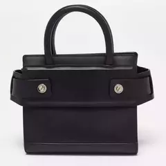 GIVENCHY BLACK LEATHER NANO HORIZON CROSSBODY BAG - tienda online