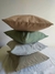 Almohadón Tusor verde seco 40x40 - comprar online